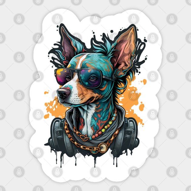 Cool Grafffiti Dog Sticker by GCS Designs